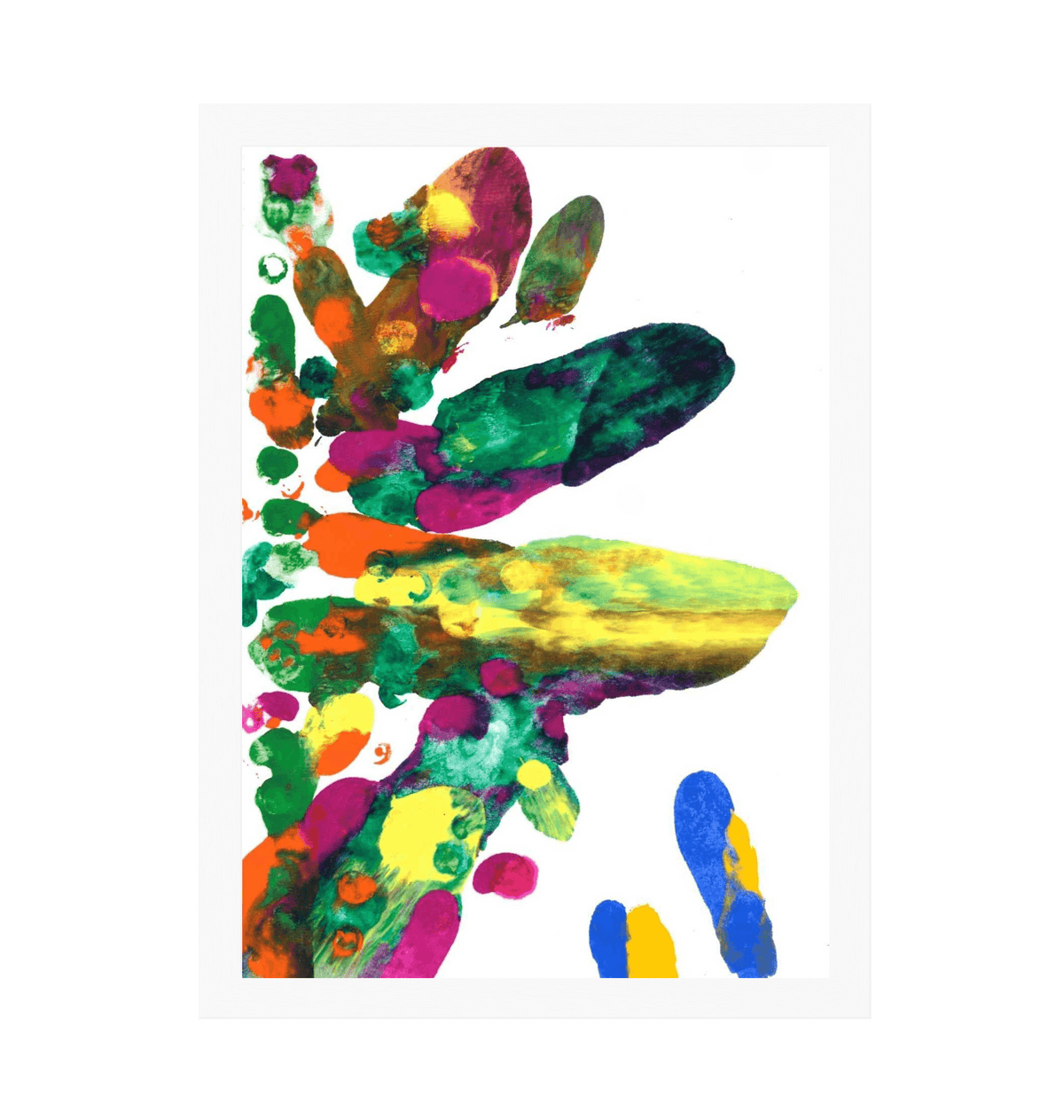 White Frame Framed art print Front