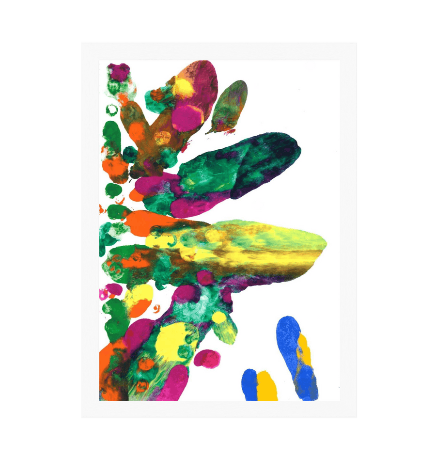 White Frame Framed art print Front
