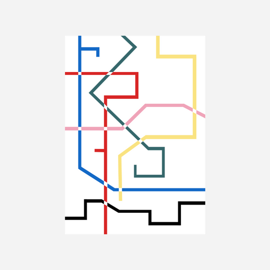 Cartography B Grade Art Print — A3