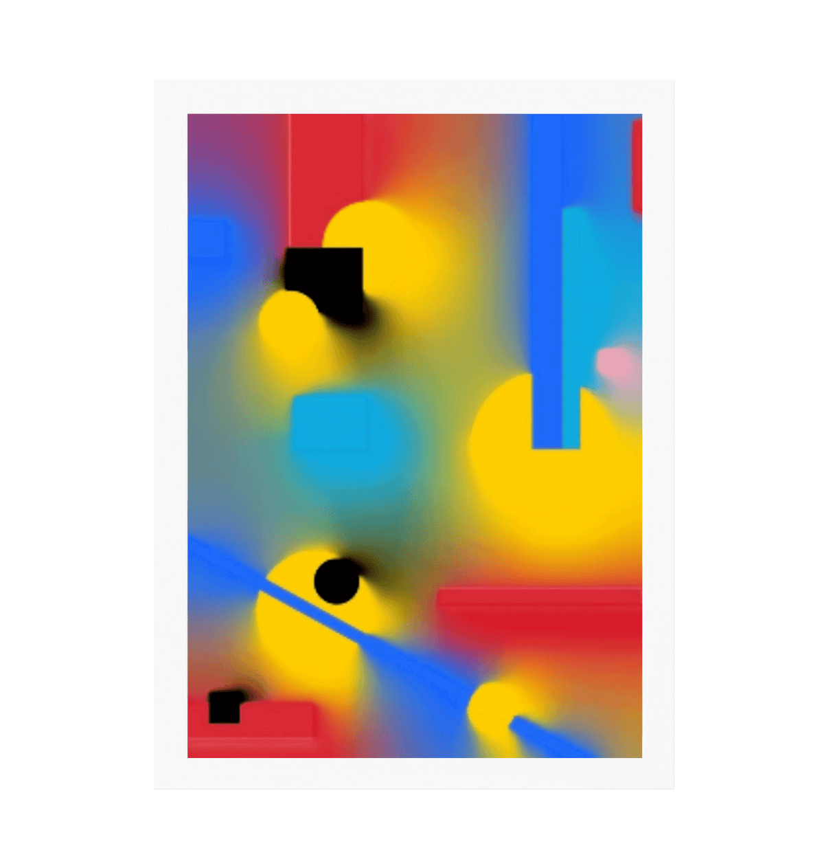 White Frame Framed art print Front