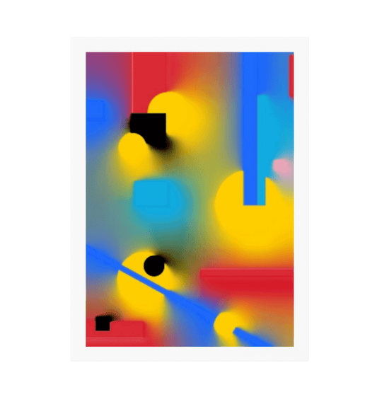 White Frame Framed art print Front