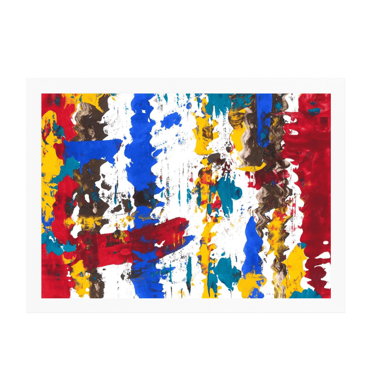 White Frame Framed art print Front