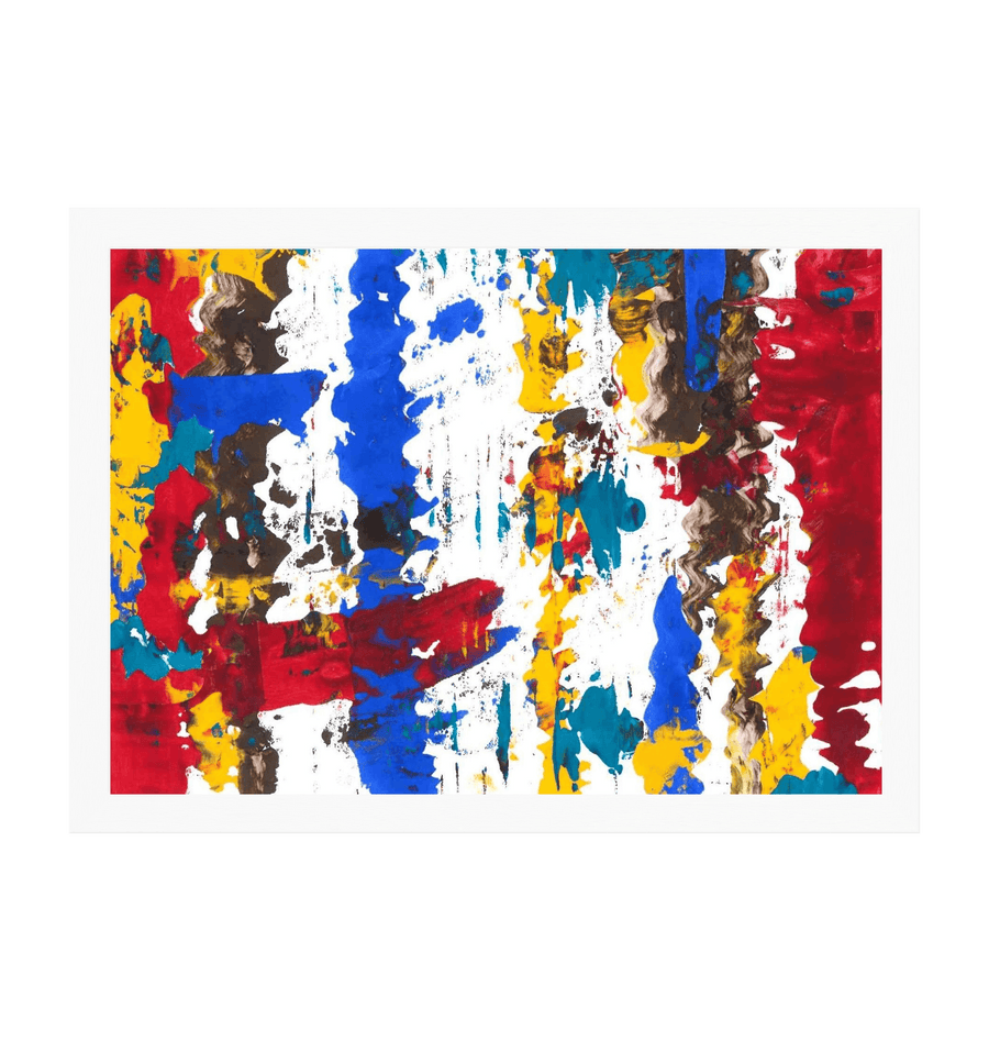 White Frame Framed art print Front